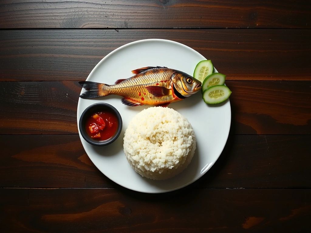 Balanced Malaysian meal plate